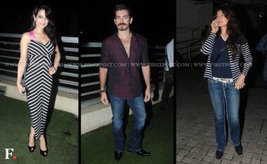 Images: Ameesha, Neil at a special screening of Shortcut Romeo 