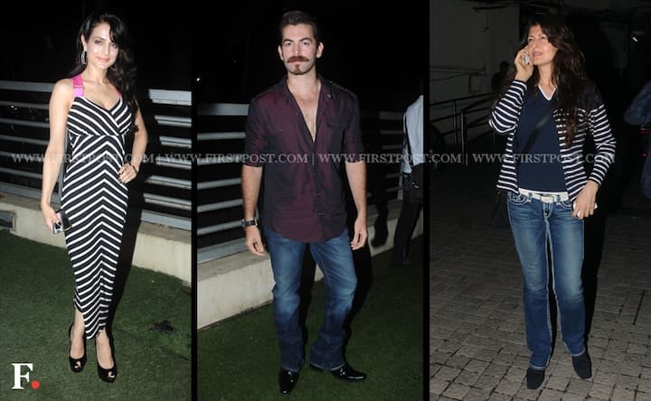 Images: Ameesha, Neil at a special screening of Shortcut Romeo 