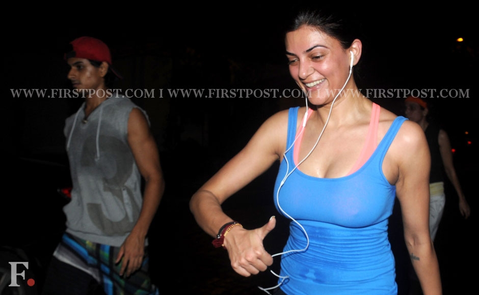 Images: Spotted Sushmita Sen taking a walk at night 