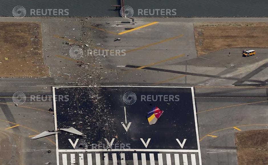 Photos Asiana plane from Seoul crashes while landing in San Francisco