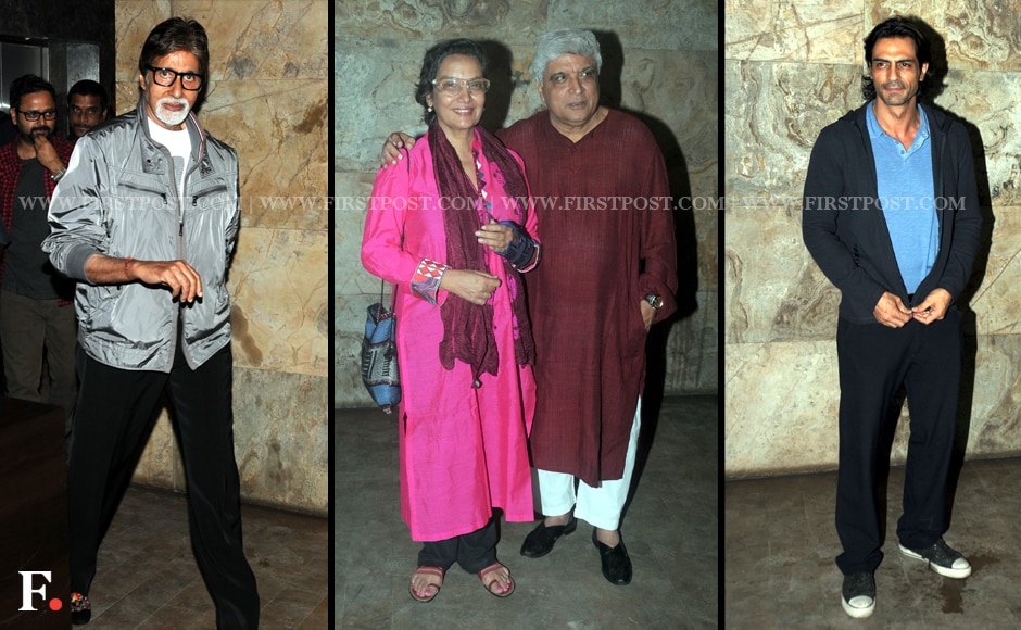 Images: Big B, Javed Akhtar, Dia Mirza Attend Special Screening Of D ...