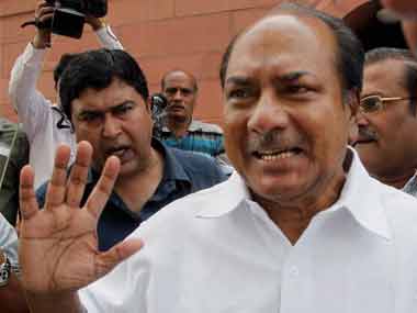 Defence Minister AK Antony. PTI