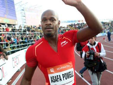 Asafa Powell won the 100m in an IAAF event last month. Getty Images