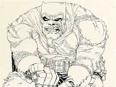 The iconic ink drawing by Miller that will be up for auction. AP