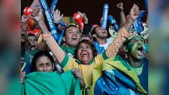 In Brazil, football fans cheered for a better nation