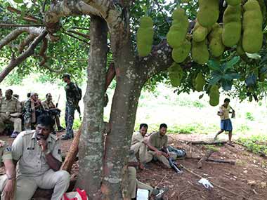 Policeman resting in Image by Jay Mazoomdar.