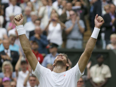 Del Potro fights off injury to crush Ferrer in Wimbledon quarters Del Potro fights off injury to crush Ferrer in Wimbledon quarters
