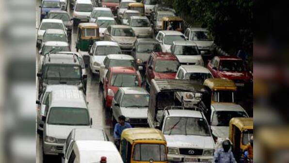 Delhi: Traffic jams, flooded streets as heavy rains lash city
