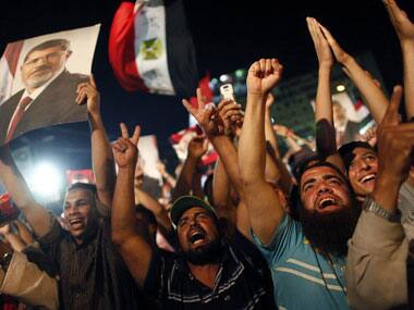 Supporters of the Muslim Brotherhood. AFP.
