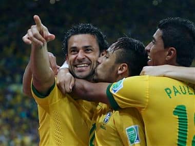 Fred scored five goals in the Confederations Cup. AP