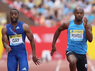 Adidas suspends contract with sprinter Tyson Gay  Adidas suspends contract with sprinter Tyson Gay