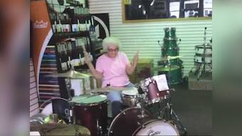 Viral Video: 'Grandma' drummer drums up a storm on internet