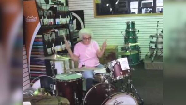 Viral Video: 'Grandma' drummer drums up a storm on internet