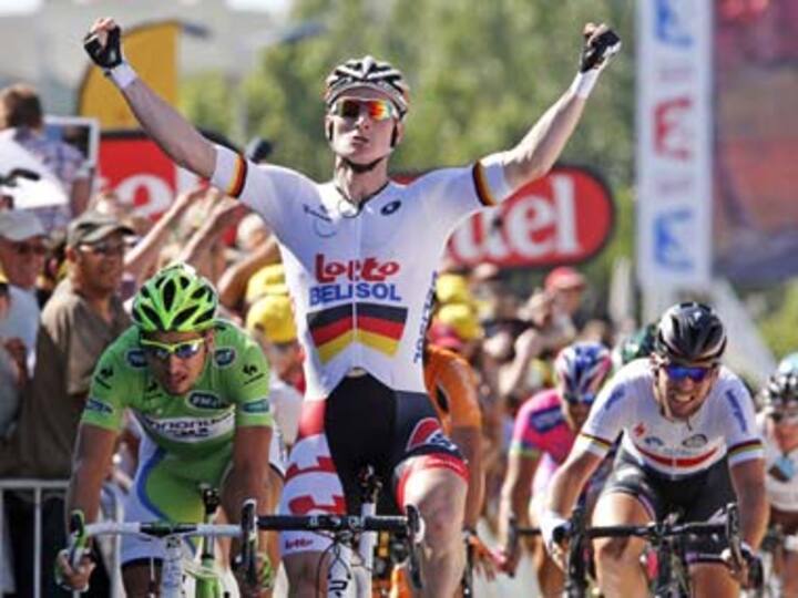 Tour de France: Greipel sprints to stage win, Impey takes yellow
