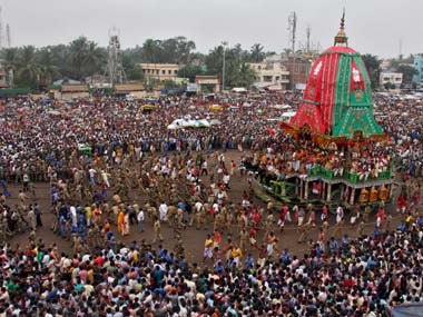 Modi In Rath Yatra Modi flags off Jagannath rath yatra from Ahmedabad – Firstpost
