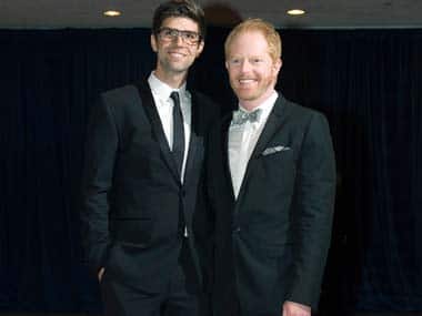 Jesse Tyler Ferguson with Justin Mikita: Reuters
