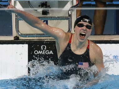 Ledecky, another 16-yr-old, breaks world record in women's 1500m freestyle Ledecky, another 16-yr-old, breaks world record in women's 1500m freestyle