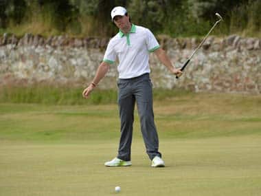 It was a tough day for Rory McIlroy at Muirfield. Reuters