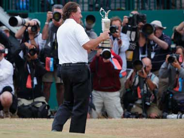 Number Cruncher: Mickelson rejoices in British Open win Number Cruncher: Mickelson rejoices in British Open win