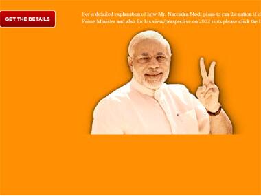 A screengrab of the site which was taken down. 