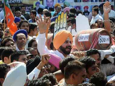 BJP MP from Amritsar Navjot Singh Sidhu. AFP