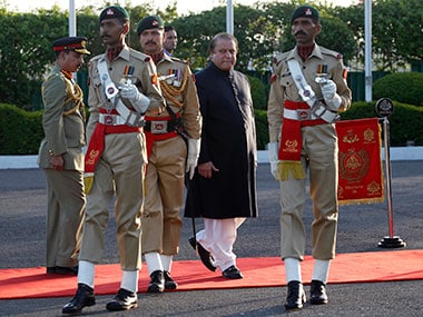 Nawaz Sharif during his swearing in-ceremony. Reuters
