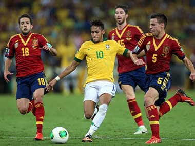 Neymar had a brilliant game for Brazil. Getty Images
