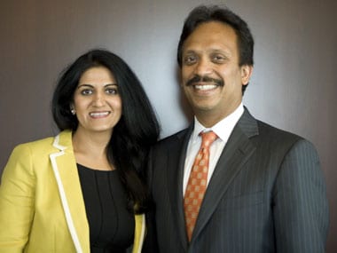 Nikki Arora, Director, marketing and global talent acquisition at UST Global and CEO Sajan Pillai see India as a source for talent and innovation. Picture: UST Global