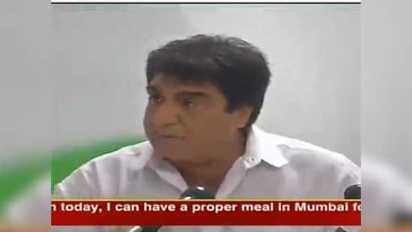 Meal for RS 12: BJP activists protest near Raj Babbar's house over remark