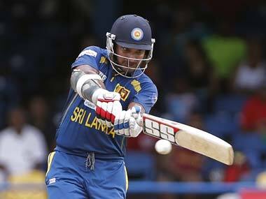 Kumar Sangakkara scored an unbeaten 90 to set up Sri Lanka’s winning total. AP
