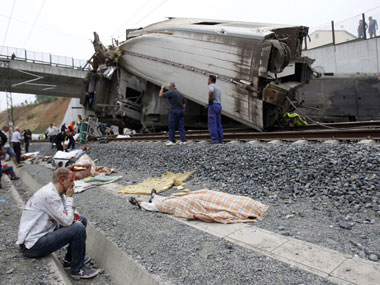 At least 56 killed, 70 injured, after train derails in Spain At least 56 killed, 70 injured, after train derails in Spain