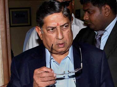 Srinivasan likely to chair BCCI working committee meeting on 2 August Srinivasan likely to chair BCCI working committee meeting on 2 August