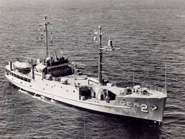 The US spy-ship North Korea has put on display. AP.
