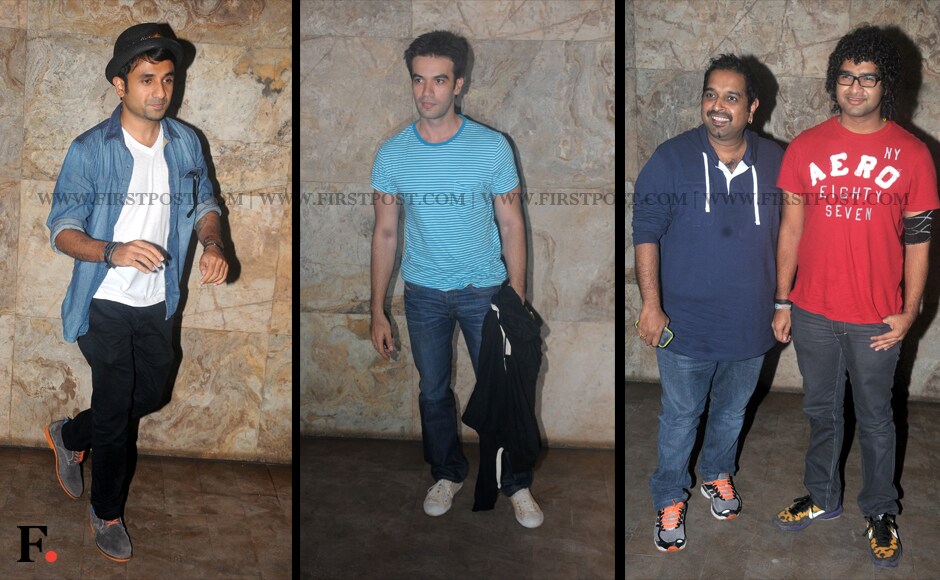 Vir Das, Puneet-Malhotra, Shankar Mahadevan with son Sidhdharth. Sachin Gokhale/Firstpost Vir Das, Puneet-Malhotra, Shankar Mahadevan with son Sidhdharth. Sachin Gokhale/Firstpost