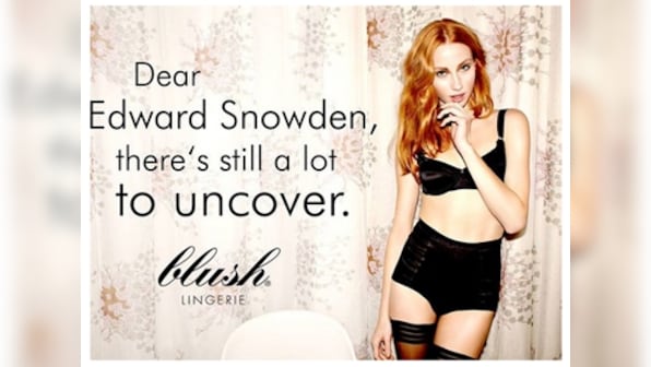 Edward Snowden: whistleblower to lingerie endorser?