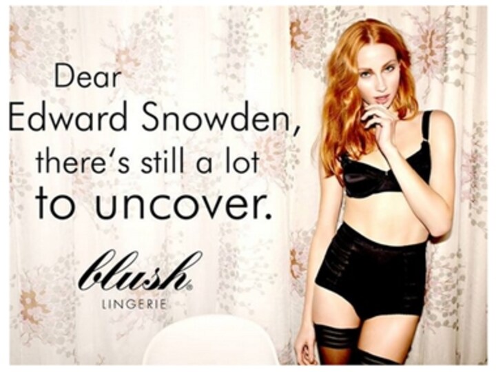 Edward Snowden: whistleblower to lingerie endorser?