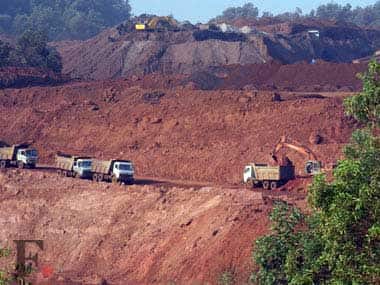 Mining in Goa. Agencies