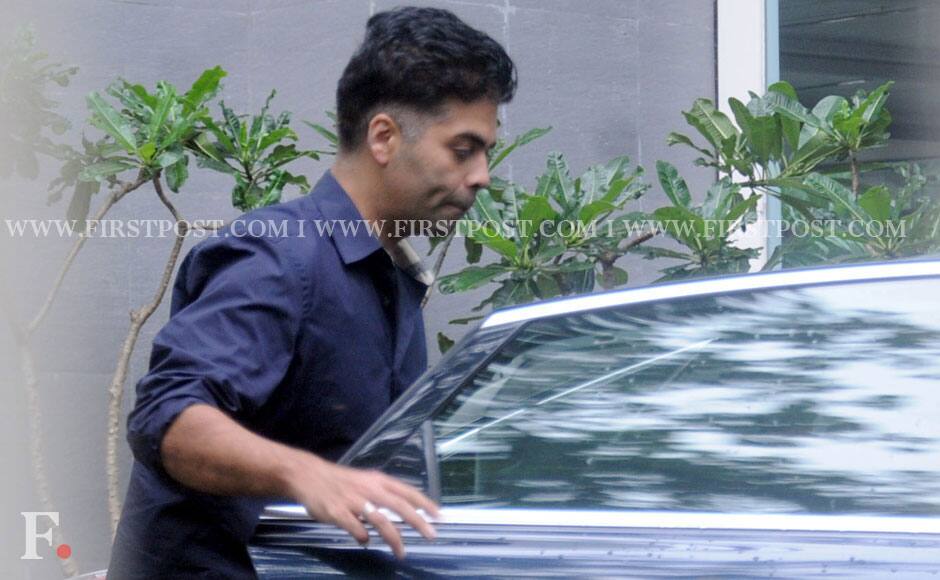 Karan Johar leaves the hospital. Sachin Gokhale/Firstpost