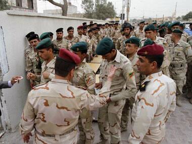 Iraqi policemen. Representative image. AFP.