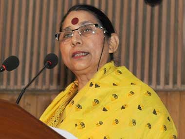 Women and Child Development Minister Krishna Tirath. Image courtesy PIB