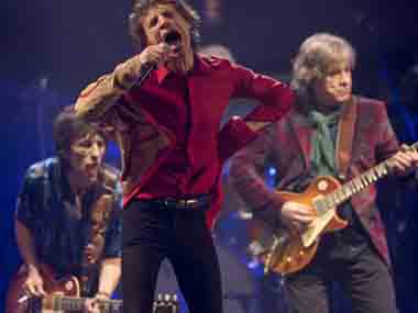 Rolling Stones make their first appearance at Glastonbury festival Rolling Stones make their first appearance at Glastonbury festival