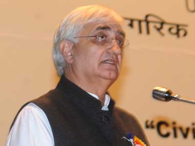 Union External Affairs Minister Salman Khurshid. Image courtesy PIB