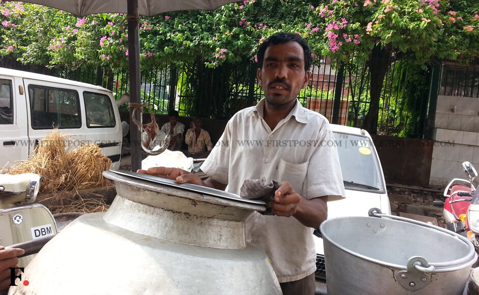 Nayyab's Biryani, Jama Masjid, New Delhi: Free: Air, Rs. 1, Rs. 5 and Rs. 12: nothing, Rs. 20: Half plate plain biryani (no mutton or vegetables, sometimes few chunks of soya). Arlene Chang/Firstpost. Nayyab's Biryani, Jama Masjid, New Delhi: Free: Air, Rs. 1, Rs. 5 and Rs. 12: nothing, Rs. 20: Half plate plain biryani (no mutton or vegetables, sometimes few chunks of soya). Arlene Chang/Firstpost.