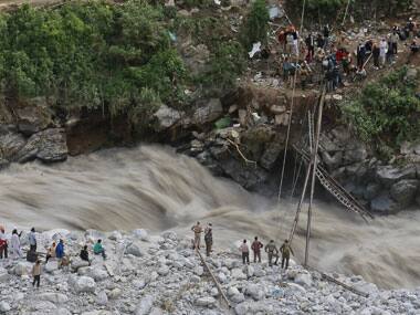 Rescue operations at Uttarakhand. AFP.