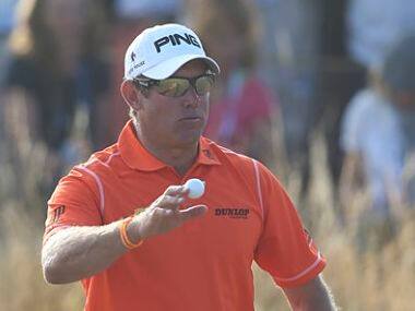 Lee Westwood has a chance of winning a Major. AP