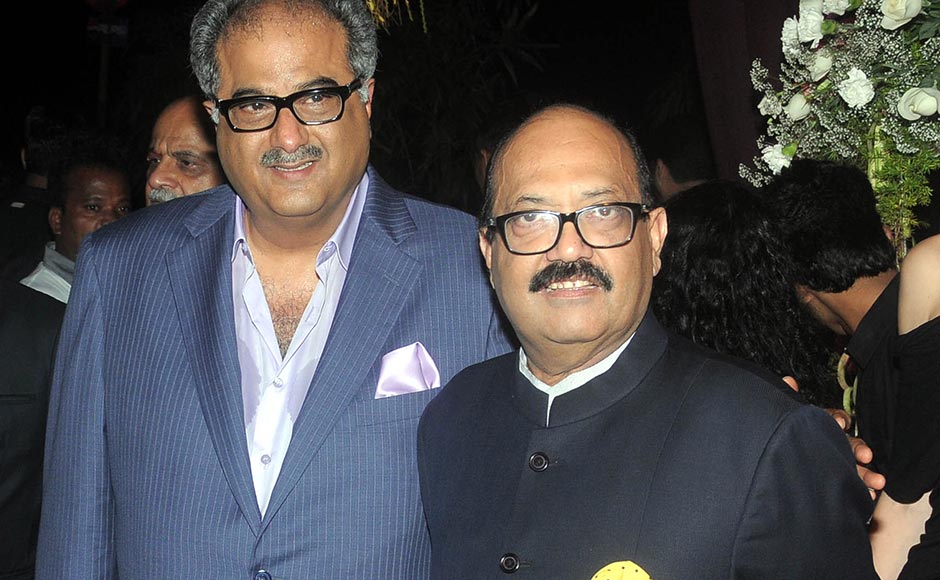 Boney Kapoor with Amar Singh at the party. Sachin Gokhale/Firstpost Boney Kapoor with Amar Singh at the party. Sachin Gokhale/Firstpost
