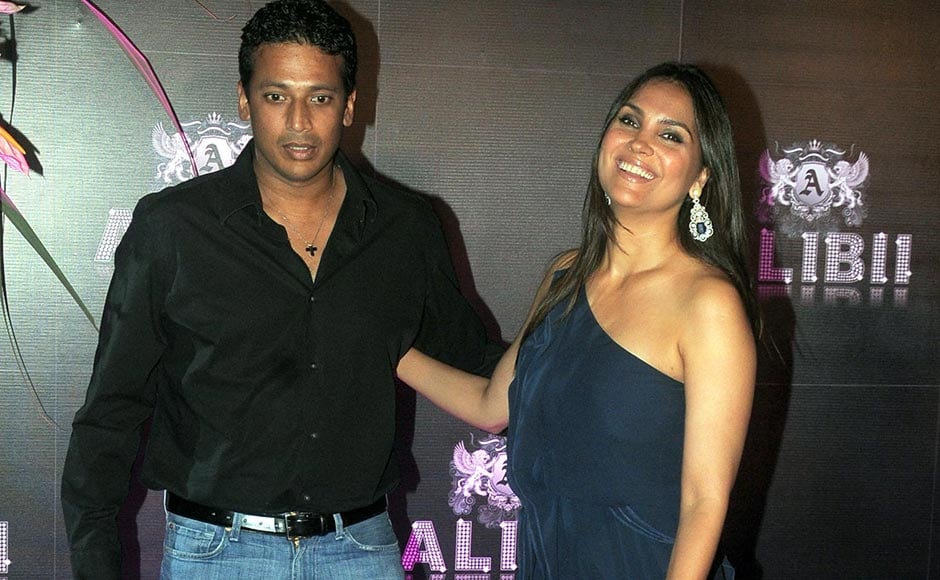 Mahesh Bhupathi with wife Lara Dutta at the party. Sachin Gokhale/Firstpost Mahesh Bhupathi with wife Lara Dutta at the party. Sachin Gokhale/Firstpost