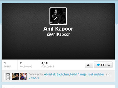 I am finally on Twitter, tweets actor Anil Kapoor I am finally on Twitter, tweets actor Anil Kapoor