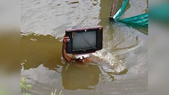 Water from Pong Dam floods low-lying areas in Himachal