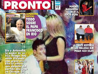 Red card! Messi's love life in tatters after pic with blonde woman emerges Red card! Messi's love life in tatters after pic with blonde woman emerges